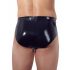 LATEX - slip homme avec plug anal conique (noir)