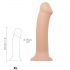 Strap-on-me XL - double couche dildo réaliste - très grand (naturel)