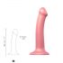 Strap-on-moi Éclat Métallique M - dildo hypoallergénique (rose métal)