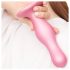 Strap-on-me Curvy M - vagues, dildo avec ventouse (rose)