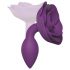 Love to Love Open Roses S - plug anal en silicone (violet)