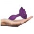 Love to Love Open Roses S - plug anal en silicone (violet)