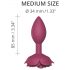 Love to Love Open Roses M - plug anal en silicone (rouge)