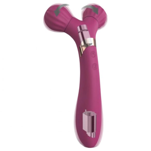 Love to Love Fireball - vibreur masseur 2 en 1 rechargeable (rouge)