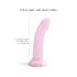 Dildolls Starlight - dildo étoilé avec socle (rose)