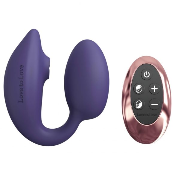 Love to Love Wonderlover - vibromasseur point G avec stimulateur clitoridien (violet)