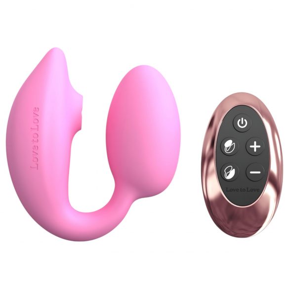 Love to Love Wonderlover - vibromasseur point G avec stimulateur clitoridien (rose)