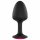 Dorcel Geisha Plug Ruby M - plug anal noir avec bijou rose