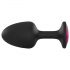 Dorcel Geisha Plug Ruby M - plug anal noir avec bijou rose