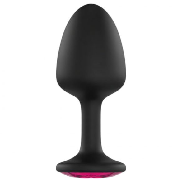 Plug Anal Geisha Ruby L Dorcel - avec pierre rose (noir)