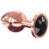 Dorcel Diamond Plug M - plug anal en aluminium - taille moyenne (or rose)