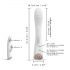 Dorcel Flexi Rabbit - vibromasseur avec stimulateur de clitoris chauffant (blanc)