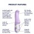 Satisfyer Charming Smile - vibromasseur point G rechargeable et étanche (violet)