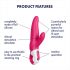 Satisfyer Mr. Rabbit - Vibrateur étanche avec stimulateur clitoridien (rose)