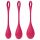 Satisfyer Yoni Power 1 - ensemble de boules de geisha - rouge (3 pièces)