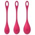 Satisfyer Yoni Power 1 - ensemble de boules de geisha - rouge (3 pièces)