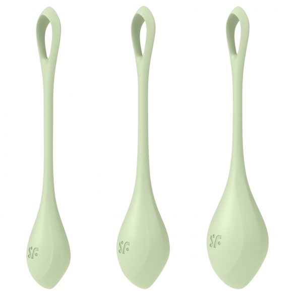 Satisfyer Yoni Power 2 - boules de geisha - vert (3 pièces)