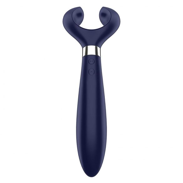 Satisfyer Endless Fun - vibromasseur pour couples rechargeable et étanche (bleu)