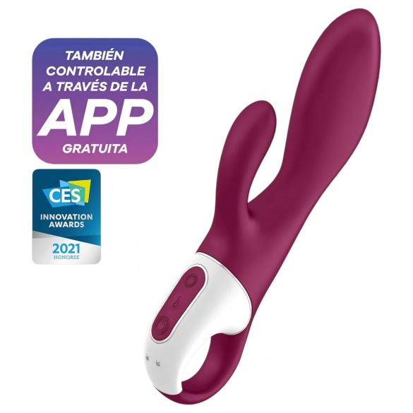 Satisfyer Heated Affair - vibromasseur avec bras pour clitoris et fonction chauffante (rouge)