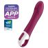 Satisfyer Big Heat - vibromasseur rechargeable pour point G chauffant (rouge)