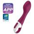 Satisfyer Hot Spot - vibromasseur rechargeable et chauffant pour point G (rouge)