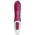 Satisfyer Hot Bunny - vibromasseur chauffant intelligent avec stimulateur de clitoris (rouge)