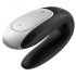 Satisfyer Double Fun - vibromasseur intelligent, étanche et contrôlable par télécommande pour couple (noir)