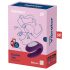 Satisfyer Double Joy - vibromasseur intelligent et étanche pour couples (violet)