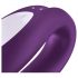 Satisfyer Double Joy - vibromasseur intelligent et étanche pour couples (violet)