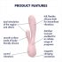 Satisfyer Mono Flex - vibromasseur intelligent et étanche (rose pâle)