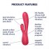 Satisfyer Mono Flex - vibromasseur intelligent étanche (rouge)