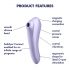 Satisfyer Dual Pleasure - vibromasseur intelligent 2 en 1 à ondes d'air (violet)