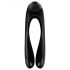 Satisfyer Candy Cane - vibromasseur à double branche rechargeable et étanche (noir)