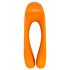 Satisfyer Candy Cane - vibromasseur à deux branches, rechargeable et étanche (orange)