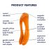 Satisfyer Candy Cane - vibromasseur à deux branches, rechargeable et étanche (orange)