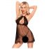 Penthouse Libido Boost - ensemble babydoll en dentelle avec string (noir)