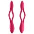 Satisfyer Elastic Joy - vibromasseur flexible rechargeable pour couples (rouge)