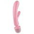 Satisfyer Triple Lover - Vibromasseur pour point G et massage (rose)