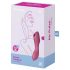 Satisfyer Curvy Trinity 3 - vibromasseur 2en1 à ondes d'air rechargeable (rouge)