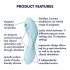 Satisfyer Curvy Trinity 5+ - Vibromasseur intelligent 2-en-1 (bleu)