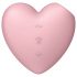 Satisfyer Cutie Heart - stimulateur clitoridien à ondes d'air rechargeable (rose)