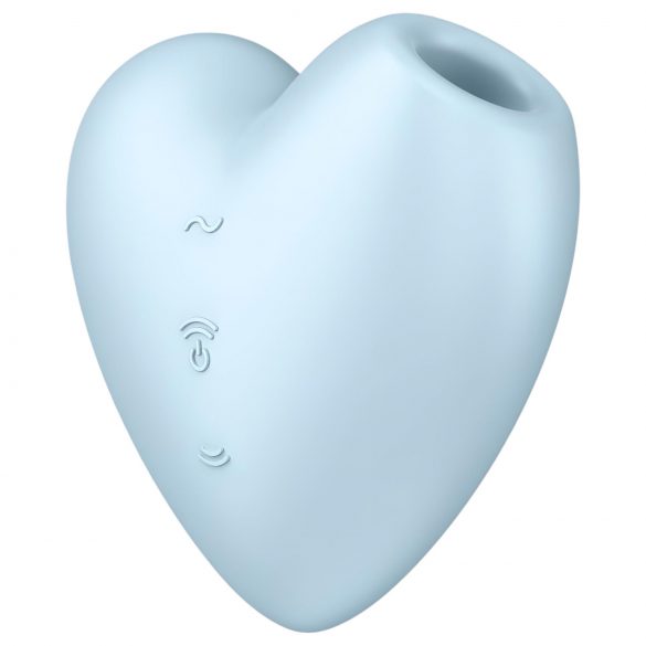 Satisfyer Cutie Heart - stimulateur clitoridien à ondes de pression rechargeable (bleu)