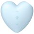 Satisfyer Cutie Heart - stimulateur clitoridien à ondes de pression rechargeable (bleu)