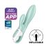 Satisfyer Air Pump Bunny 5 - vibromasseur intelligent gonflable (menthe)