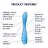 Satisfyer G-spot Flex 4 - vibromasseur intelligent pour point G (turquoise)