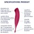 Satisfyer Twirling Pro - Vibromasseur intelligent 2 en 1 pour clitoris (rouge)