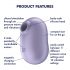 Satisfyer Pro To Go 2 - stimulateur clitoridien à ondes de pression avec batterie (violet)