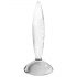 Satisfyer Sparkling Crystal - godemichet en verre nervuré (transparent)