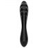 Satisfyer Dazzling Crystal 1 - Double gode en verre (noir)