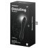 Satisfyer Dazzling Crystal 1 - Double gode en verre (noir)